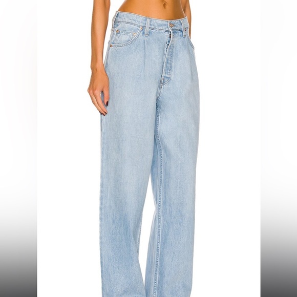 MOTHER | SNACKS! The Pleated Fun Dip Puddle Jeans NWT Retail $228 - Picture 4 of 11